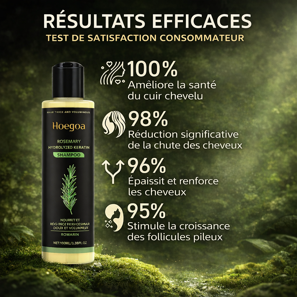 🌿Shampoing Bio à Base de Romarin Croissance Capillaire
