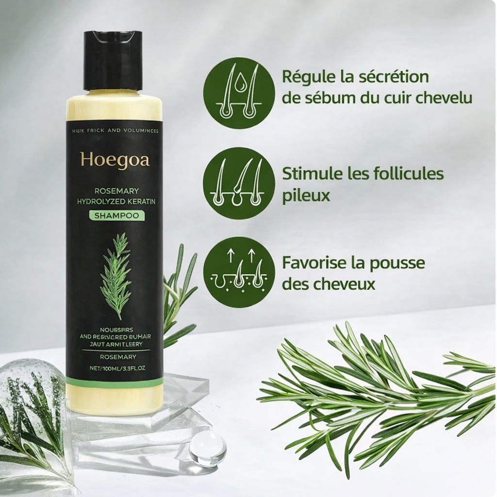 🌿Shampoing Bio à Base de Romarin Croissance Capillaire