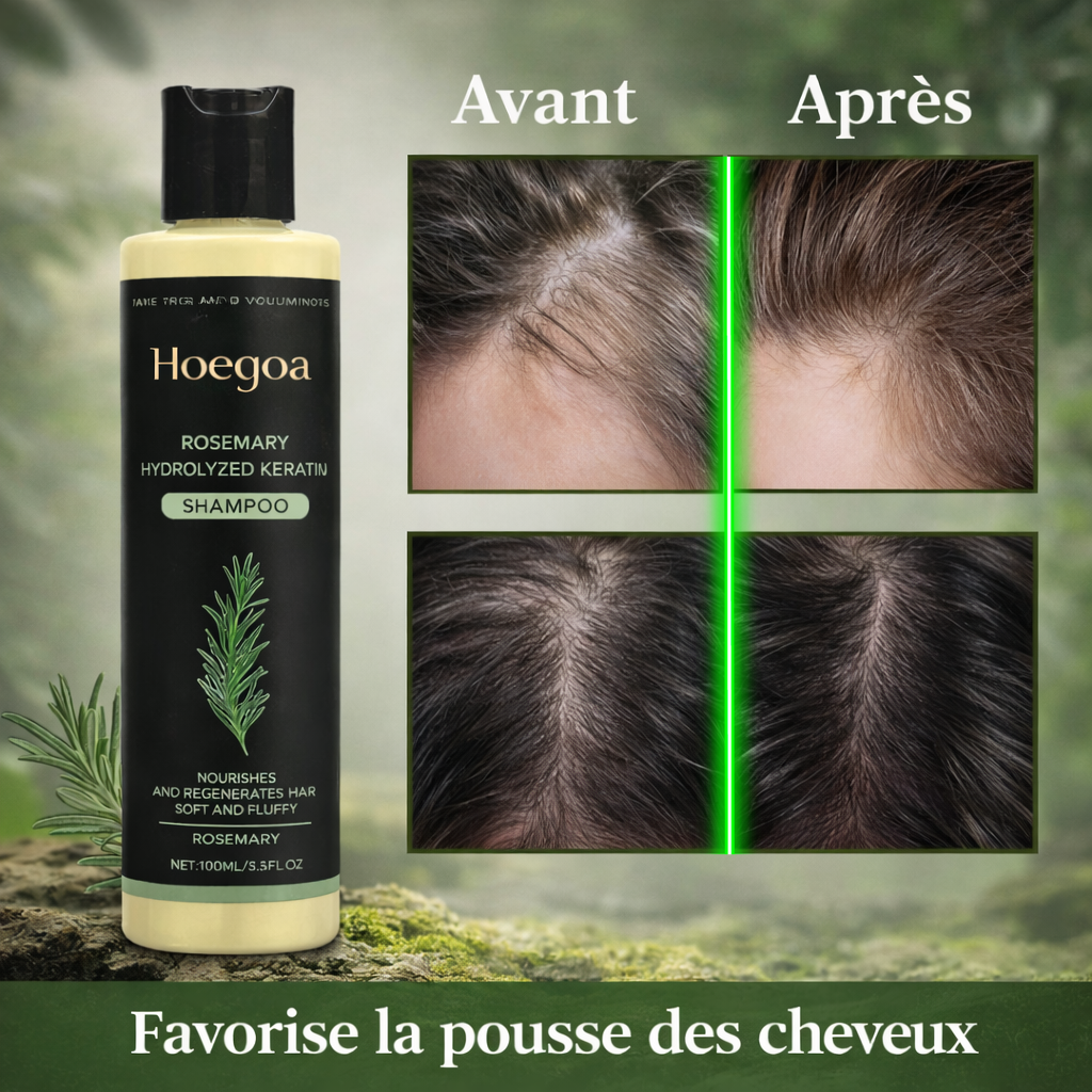 🌿Shampoing Bio à Base de Romarin Croissance Capillaire